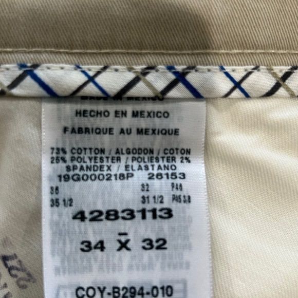 Lee Total Freedom khaki chino pants 34x32 34 - Picture 4 of 4